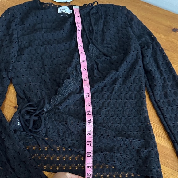 Princess Polly Carisha Black Lace Wrap Top - Picture 9 of 13
